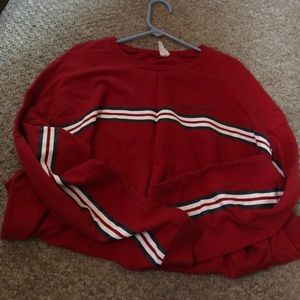 red h&m shirt